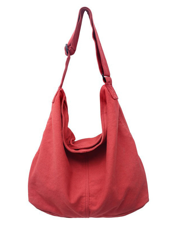 Casual Canvas Solid Color Bags Accessories