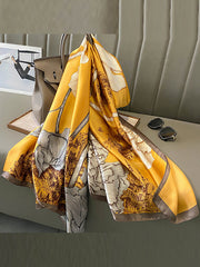 Flower Print Sun Protection Scarf