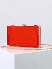 Transparent Acrylic Single Shoulder Chain Bag