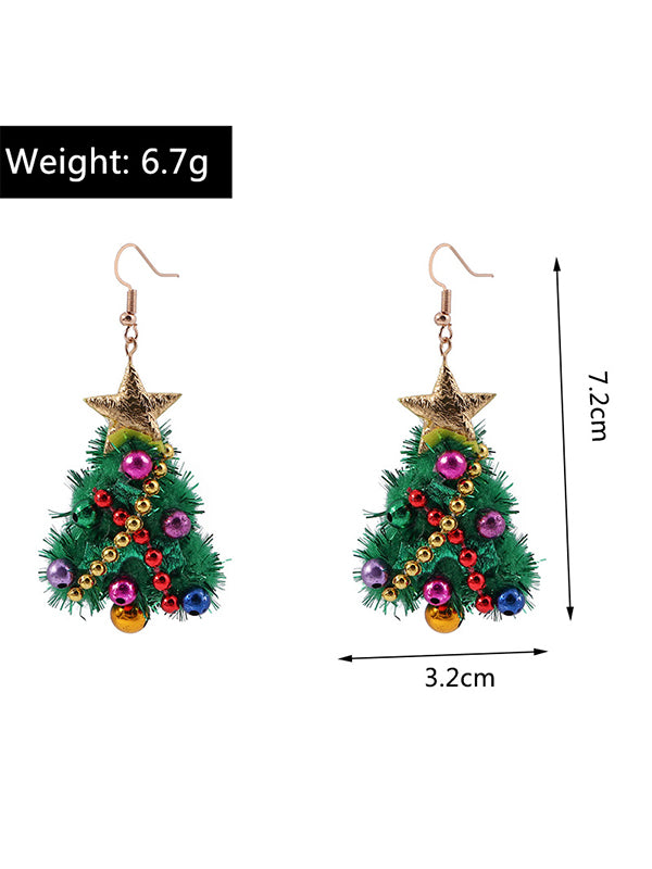 Christmas Tree Earrings Accessories