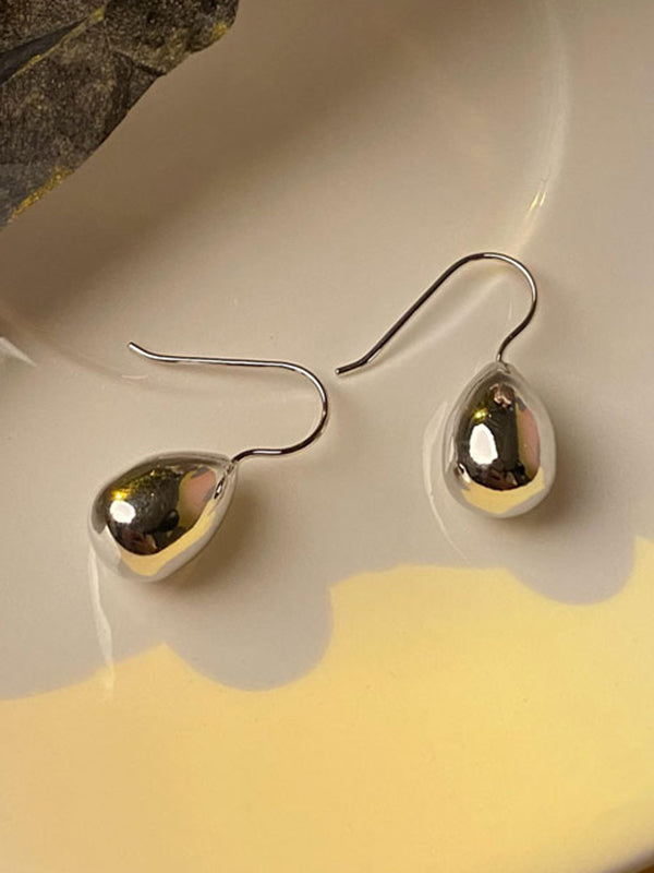 Simple Geometric Waterdrop Shape Earrings Accessories