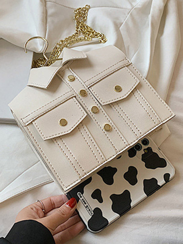 Original Stylish PU Contrast Color Shoulder Bag Accessories