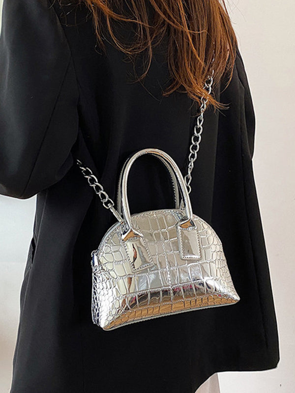 Bolso de hombro con cadenas de PU 