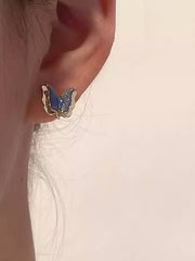 Butterfly Shape Double Layered Ear Clip Earrings Accessories