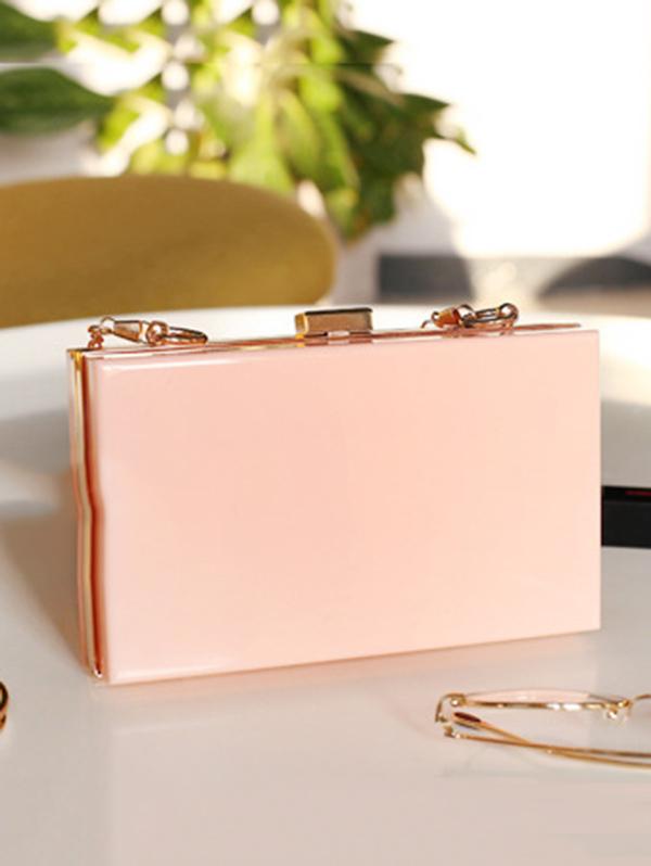 Transparent Acrylic Single Shoulder Chain Bag