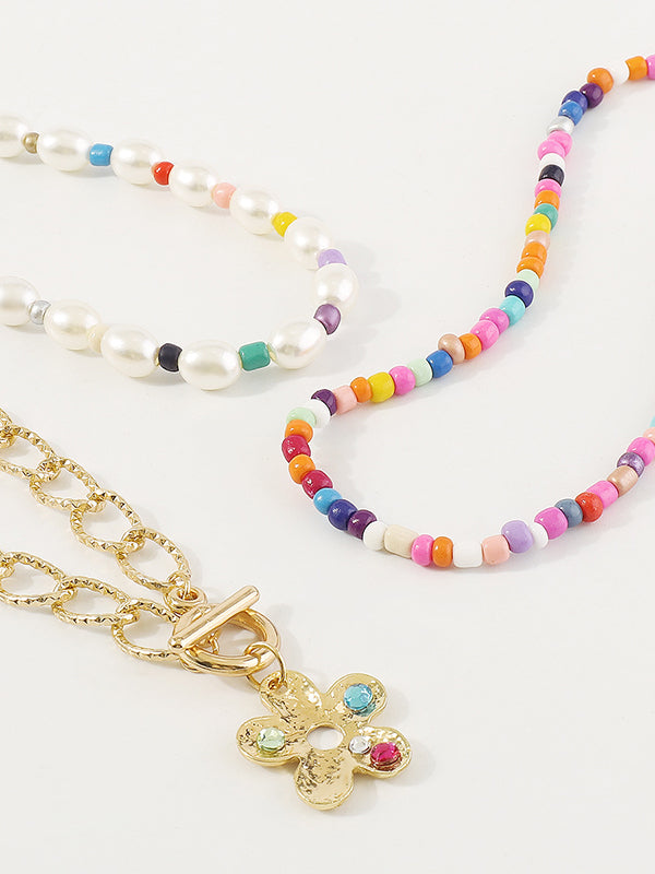 Multi-Colored Dainty Necklace Necklaces Accessories