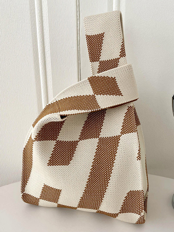 Geometric Bags Accessories Woven Handbag