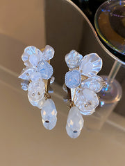 Stylish Rhinestone Pearl Earrings Accessories