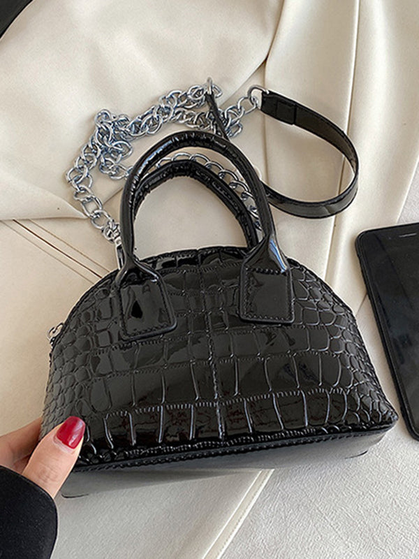 PU Chains Shoulder Bag Handbag