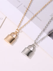 Simple Fashion Lock Necklace