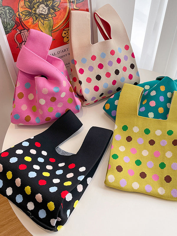 Multi-Colored Polka Dot Bags Handbags