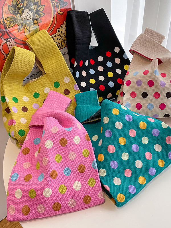 Multi-Colored Polka Dot Bags Handbags