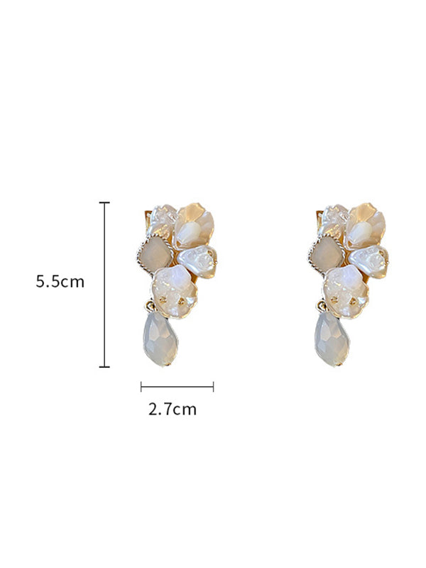 Stylish Rhinestone Pearl Earrings Accessories