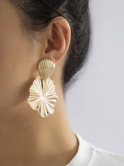 Geometric Solid Color Drop Earrings