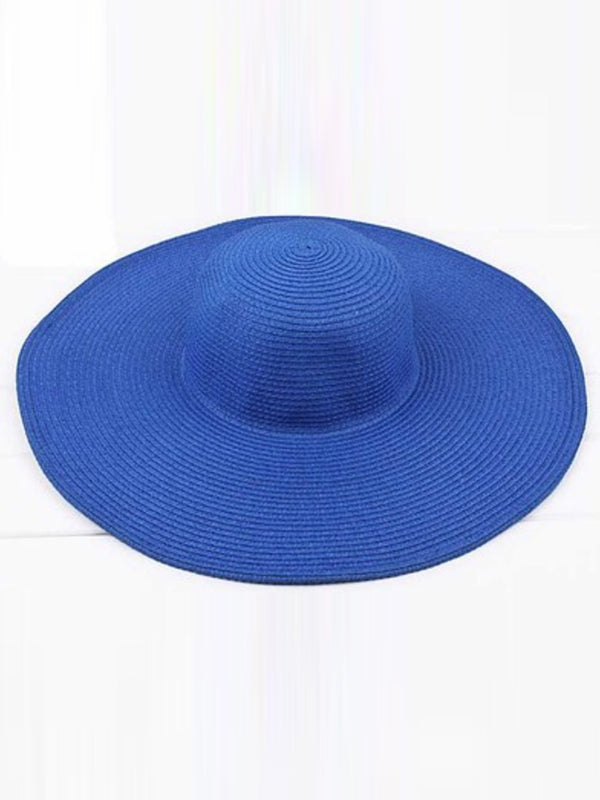 Simple Casual Vacation 10 Colors Wide Brim Hat