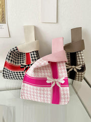 Printed Bags Accessories Woven Handbag