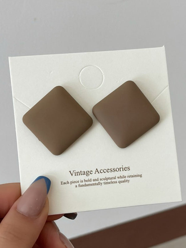 Simple Casual 4 Colors Geometric Earrings