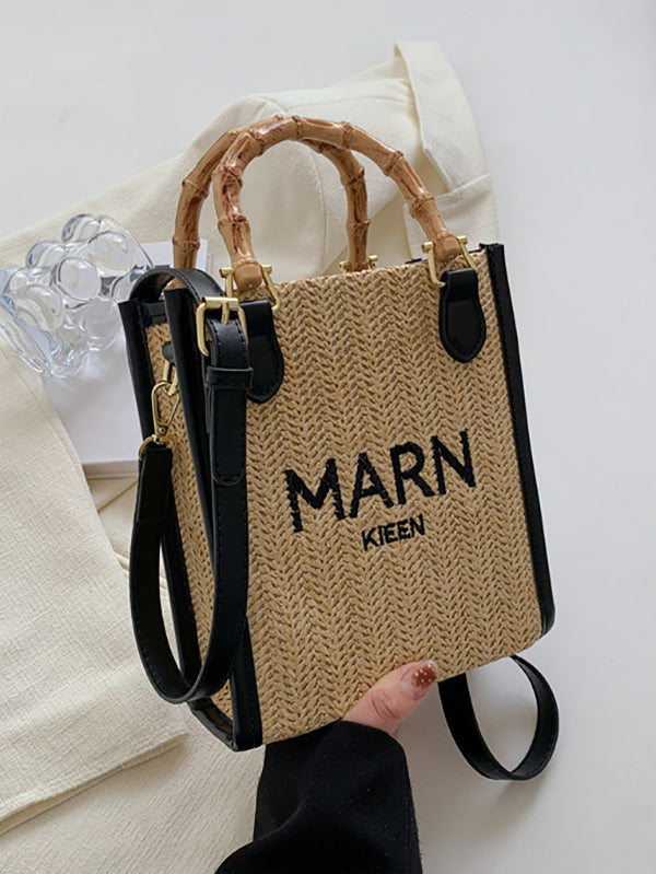 Embroidered Woven Bags Crossbody Bags Handbags