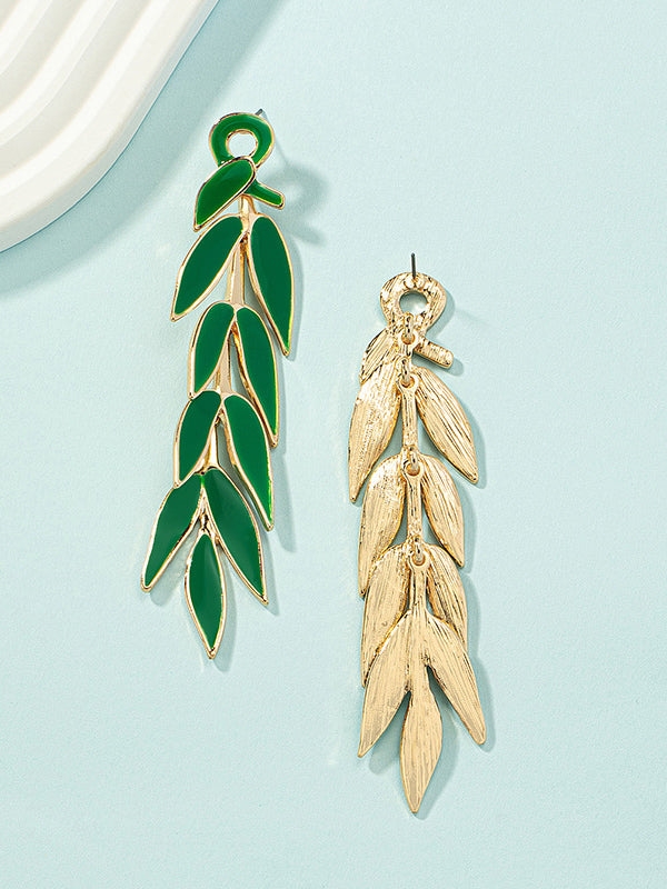 Leaves Shape Drop Earrings