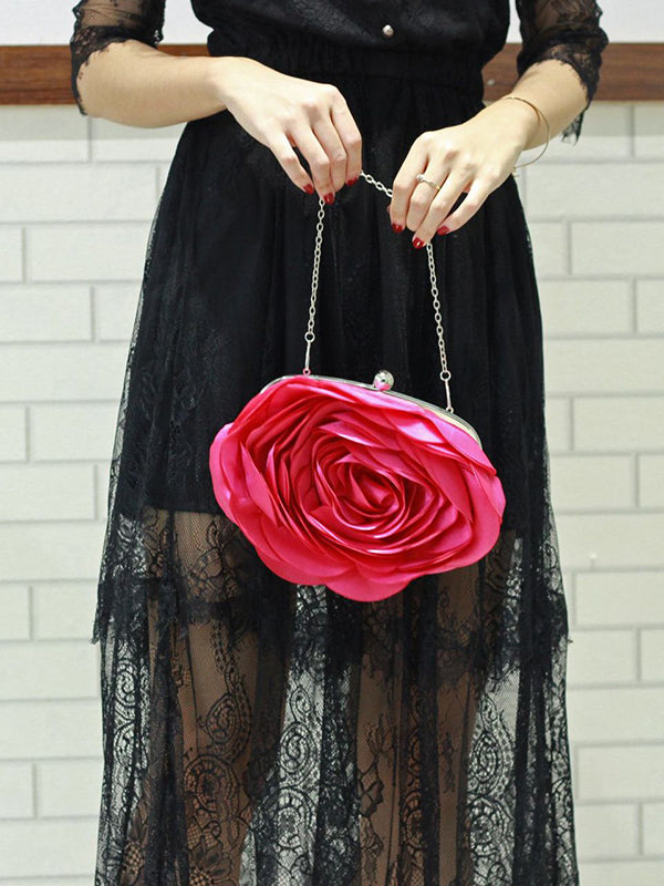 Three-Dimensional Flower Handbags