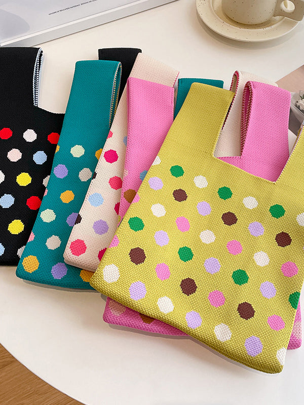 Multi-Colored Polka Dot Bags Handbags