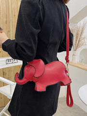 Bolso de hombro con forma de elefante de PU 