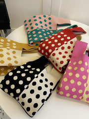 Multi-Colored Polka-Dot Split-Joint Bags Accessories