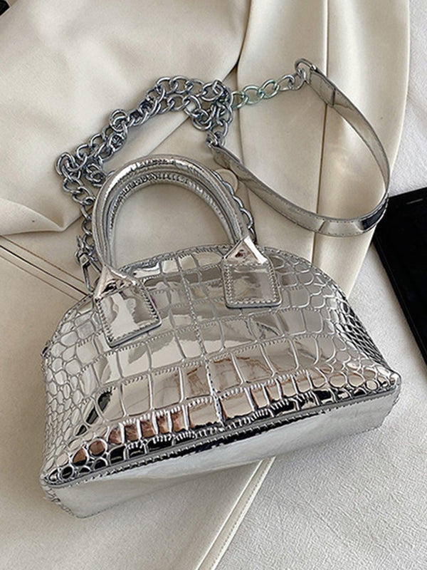 PU Chains Shoulder Bag Handbag