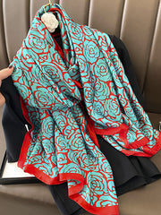 Flower Print Sun Protection Shawl&Scarf