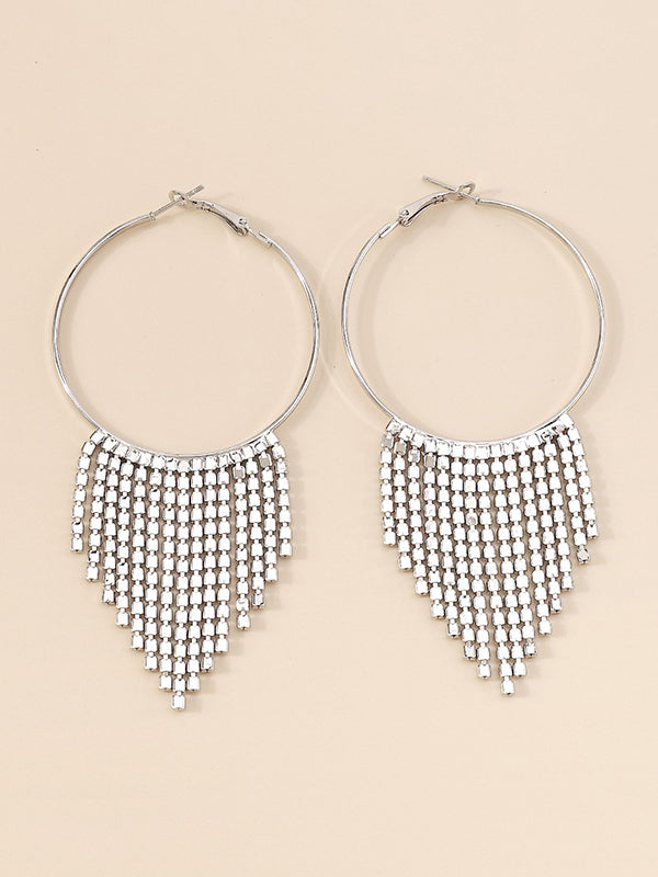 Geometric Tasseled Earrings Accessories