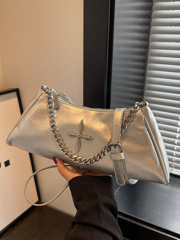 Chains Geometric Shoulder Bags Crossbody Bags