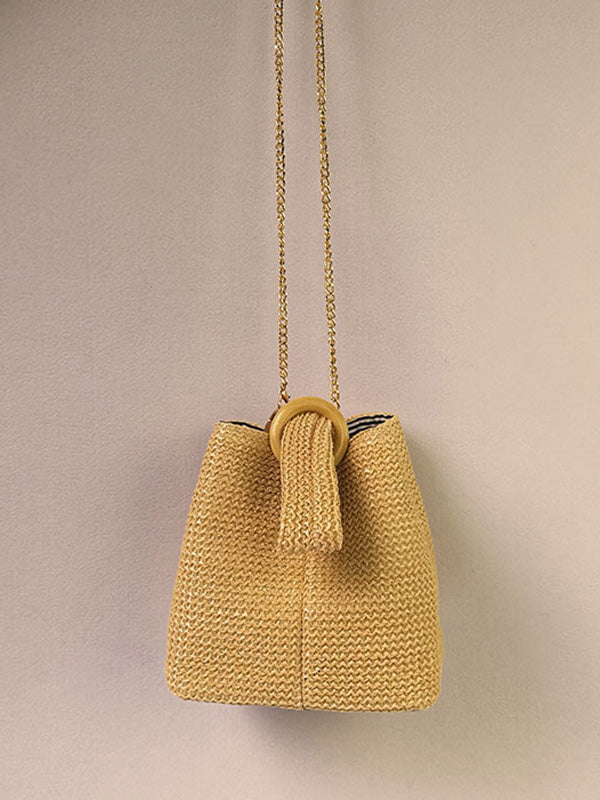 Casual Simple Weave Handbag