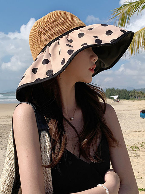 Original Sun Protection Polka-Dot Fisherman Hat