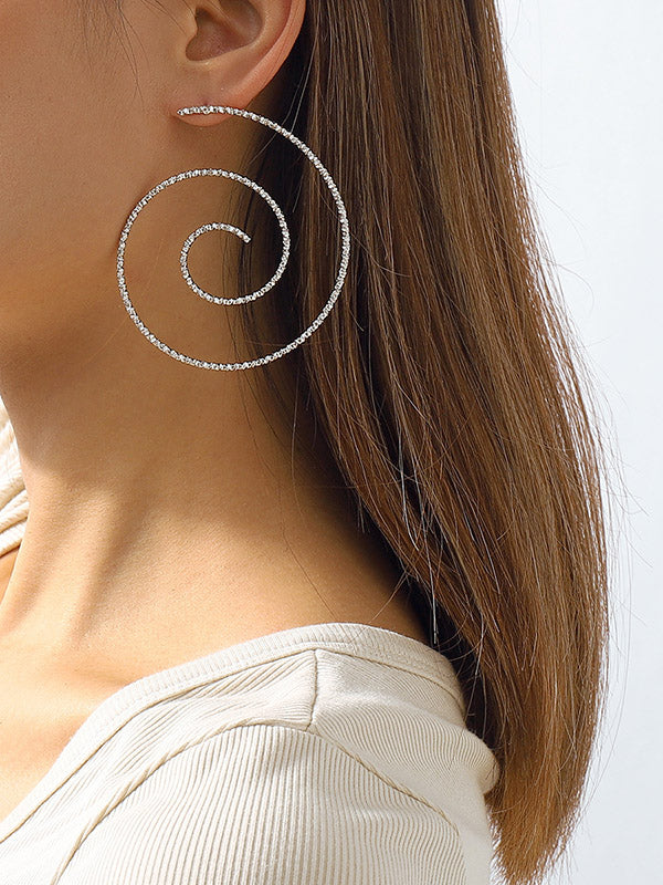 Geometric Hollow Drop Earrings