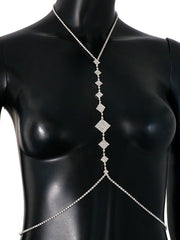 Rhinestone Rhombus Body Chain Accessories