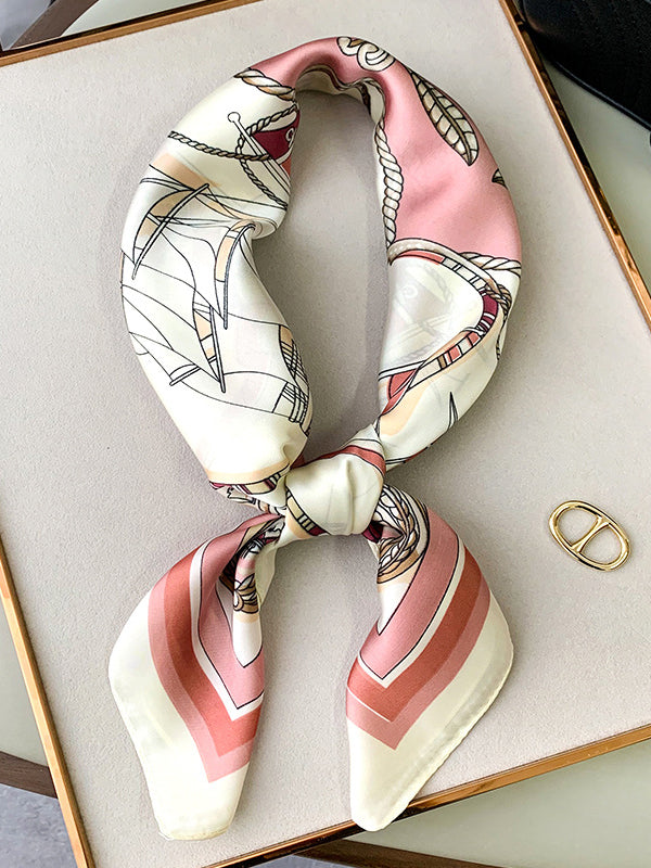 Urban Silk Imitation Printed Square Scarf