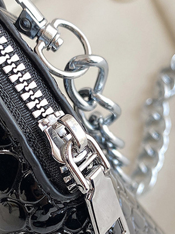 PU Chains Shoulder Bag Handbag