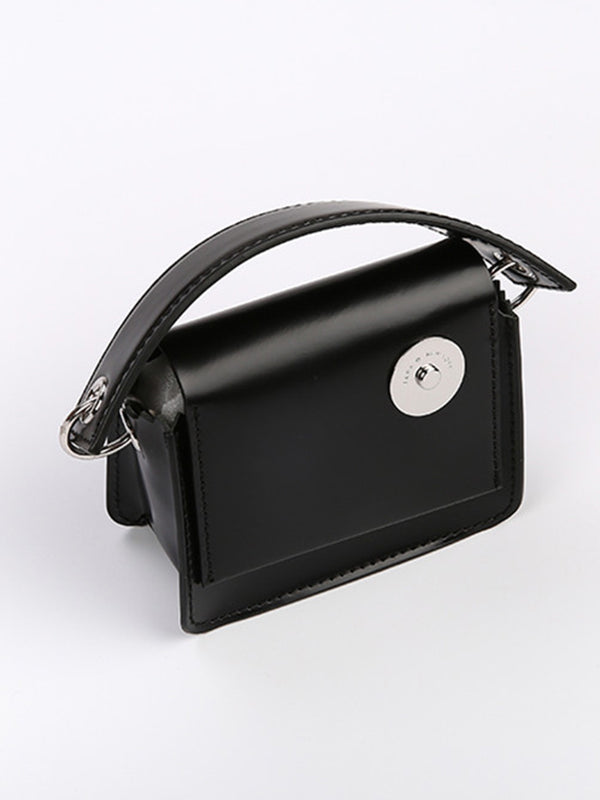 Accesorios elegantes para bolsos mini con cadena negros 