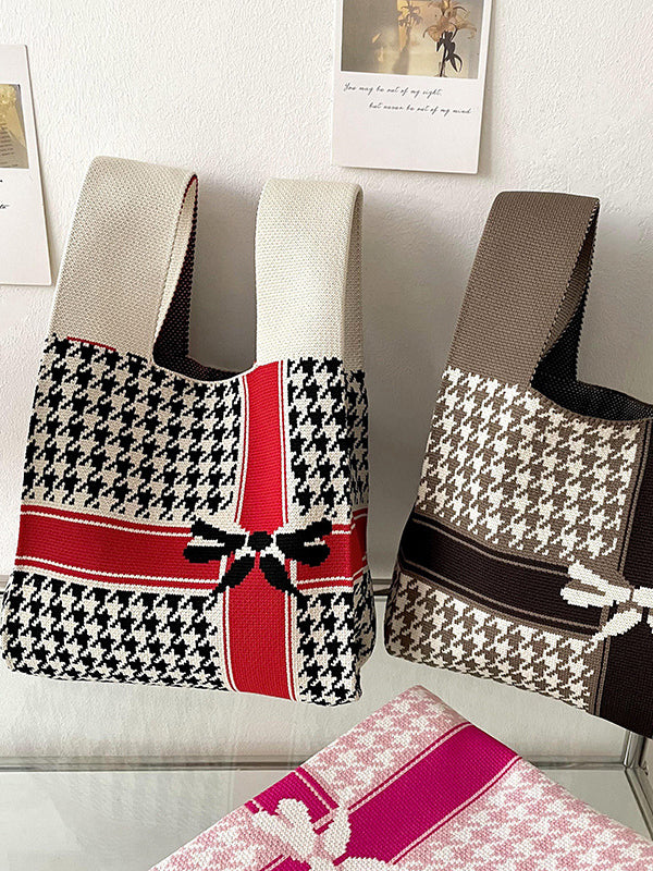 Printed Bags Accessories Woven Handbag