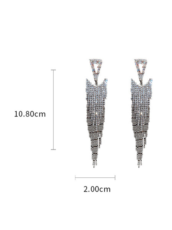 Original Statement Rhinestone Geometric Earrings