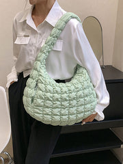 Pleated Split-Joint Crossbody Tote Bags Handbags