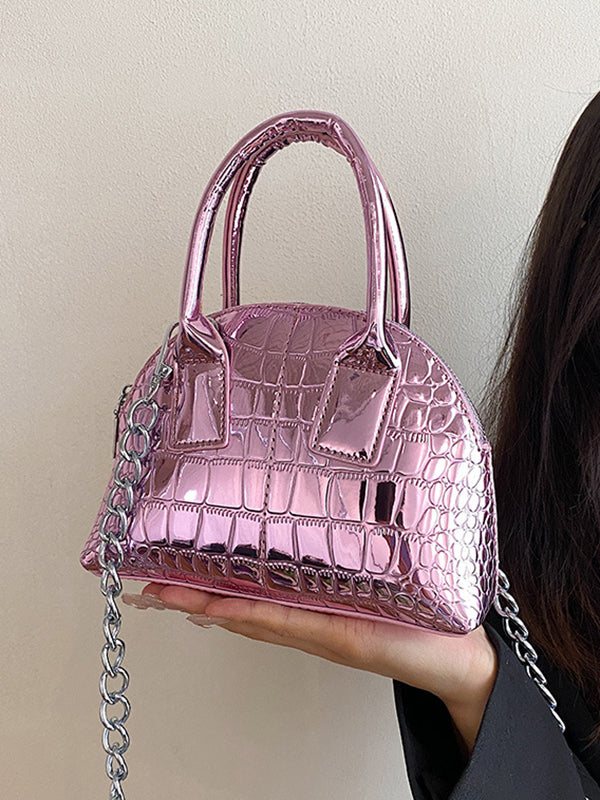 PU Chains Shoulder Bag Handbag